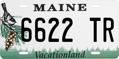 ME license plate 6622TR