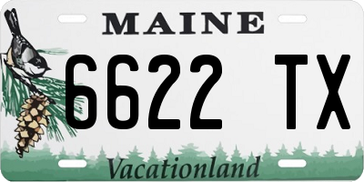 ME license plate 6622TX