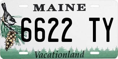 ME license plate 6622TY