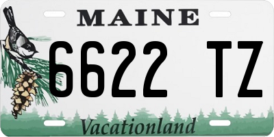 ME license plate 6622TZ