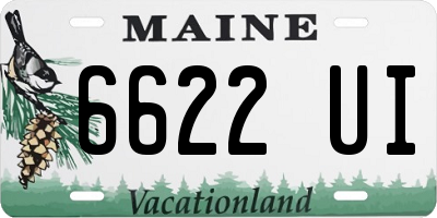 ME license plate 6622UI