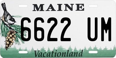 ME license plate 6622UM