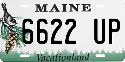 ME license plate 6622UP