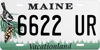 ME license plate 6622UR