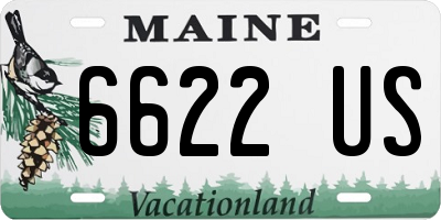 ME license plate 6622US