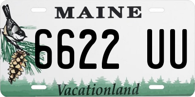 ME license plate 6622UU