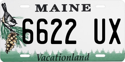 ME license plate 6622UX