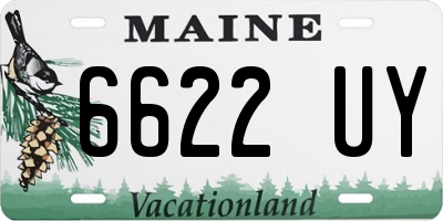 ME license plate 6622UY