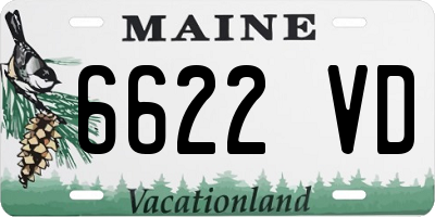 ME license plate 6622VD