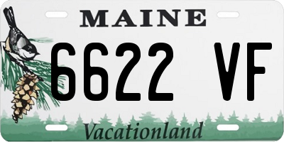 ME license plate 6622VF