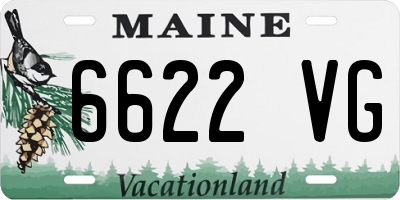 ME license plate 6622VG