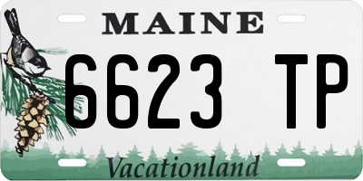 ME license plate 6623TP