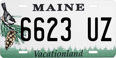 ME license plate 6623UZ