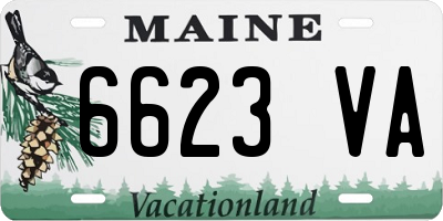ME license plate 6623VA