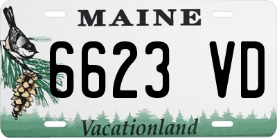 ME license plate 6623VD