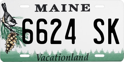 ME license plate 6624SK