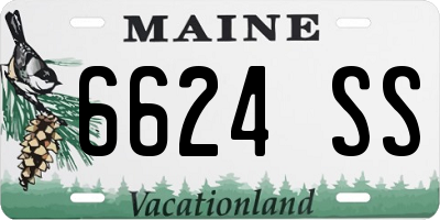 ME license plate 6624SS