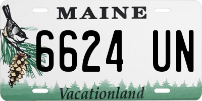 ME license plate 6624UN
