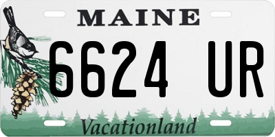 ME license plate 6624UR