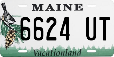 ME license plate 6624UT