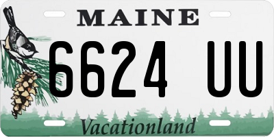 ME license plate 6624UU