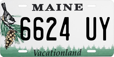 ME license plate 6624UY