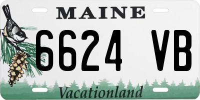 ME license plate 6624VB