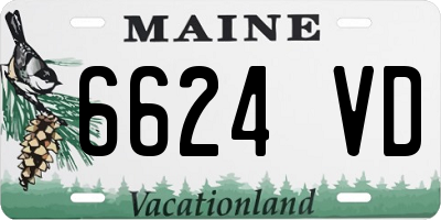 ME license plate 6624VD