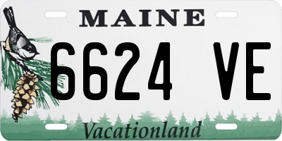 ME license plate 6624VE