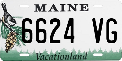 ME license plate 6624VG