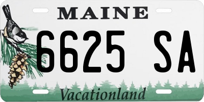 ME license plate 6625SA