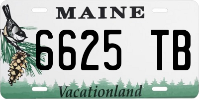 ME license plate 6625TB
