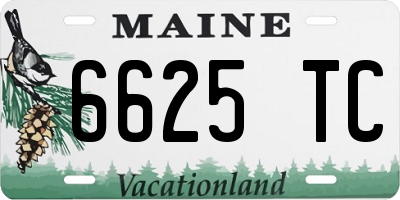 ME license plate 6625TC