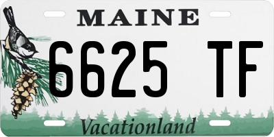 ME license plate 6625TF