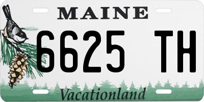 ME license plate 6625TH