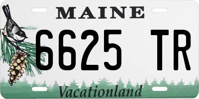 ME license plate 6625TR