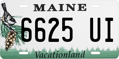 ME license plate 6625UI