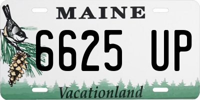 ME license plate 6625UP