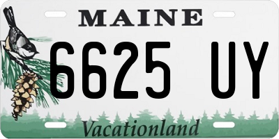 ME license plate 6625UY