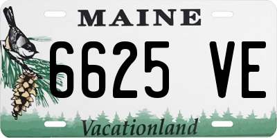 ME license plate 6625VE