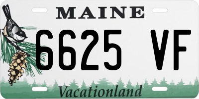 ME license plate 6625VF