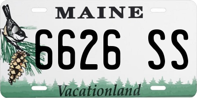 ME license plate 6626SS