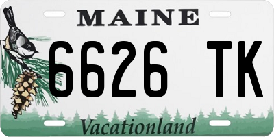 ME license plate 6626TK