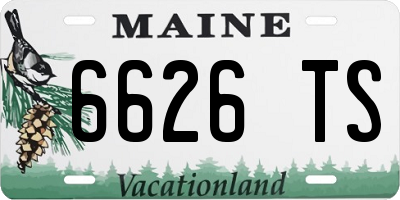 ME license plate 6626TS