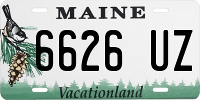ME license plate 6626UZ