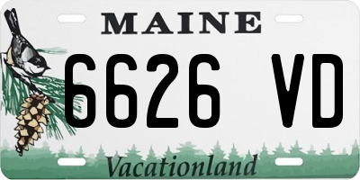 ME license plate 6626VD