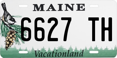 ME license plate 6627TH