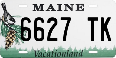 ME license plate 6627TK