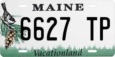 ME license plate 6627TP