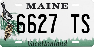 ME license plate 6627TS
